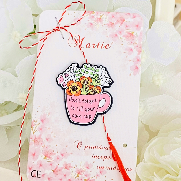 Martisor Brosa Flower Cup, Bijuterii Femei, Martisoare Martie [2]