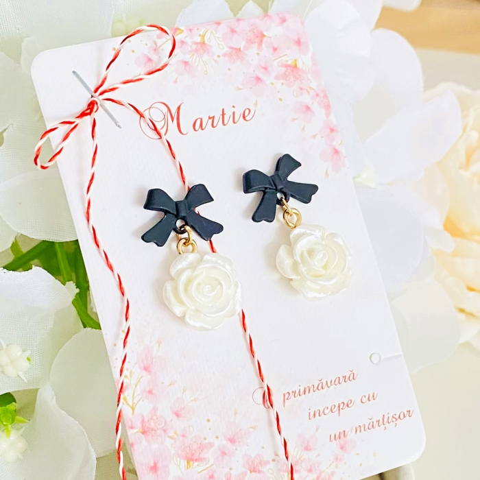 Martisor Cercei Flori & Fundite, Cercei Dama, Bijuterii Femei, Martisoare Martie [2]