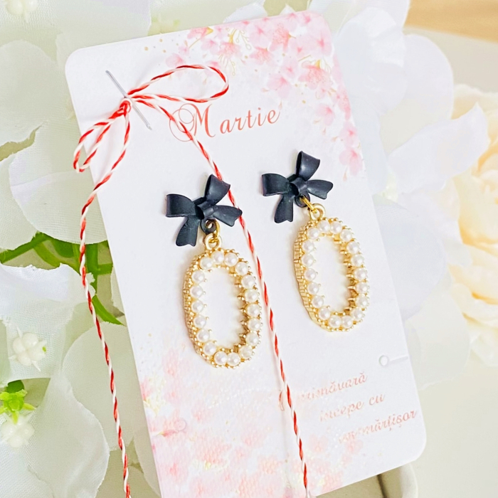 Martisor Cercei Perlute & Fundite, Cercei Dama, Bijuterii Femei, Martisoare Martie [2]