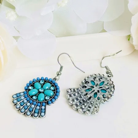 Martisor Cercei Albastrii, Cercei Dama, Bijuterii Femei, Martisoare Martie [3]