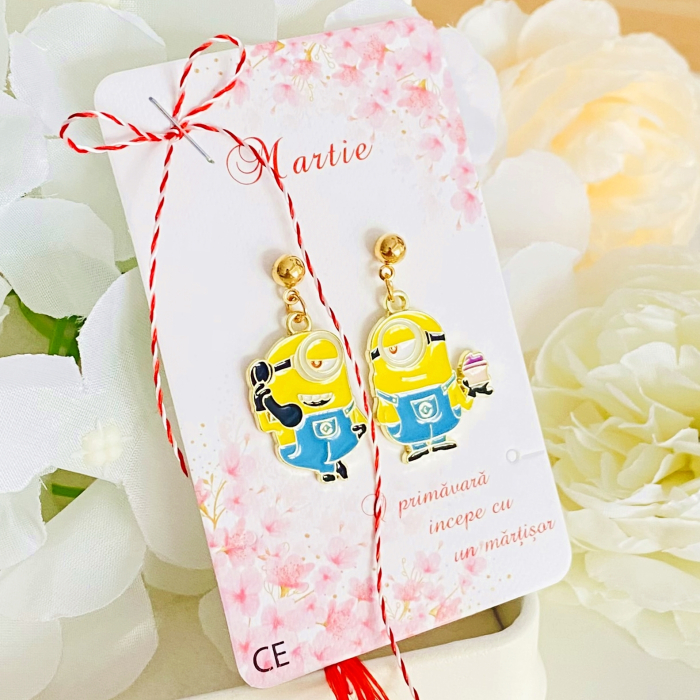 Martisor Cercei Minioni, Cercei Dama, Bijuterii Femei, Martisoare Martie [5]