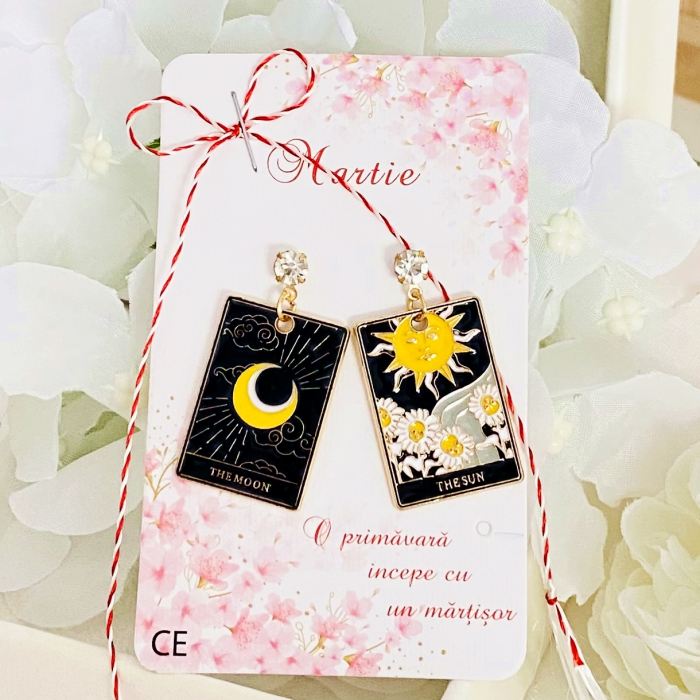 Martisor Cercei Tarot, Cercei Dama, Bijuterii Femei, Martisoare Martie [3]