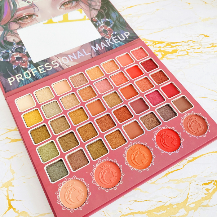 Paleta 45 Farduri Ochi & Ten Peacock Princess, Machiaj Ochi [6]