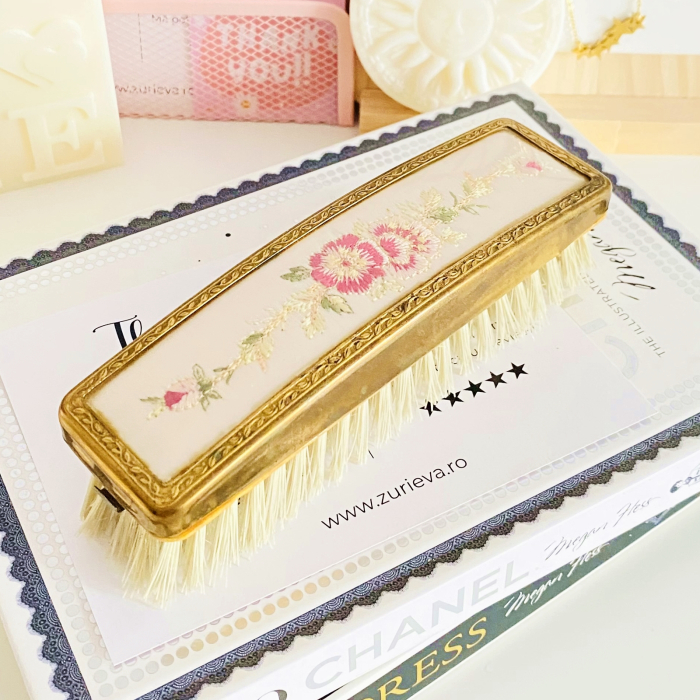 Perie Vintage - Broderie Flori, Decoratiuni Vintage [5]