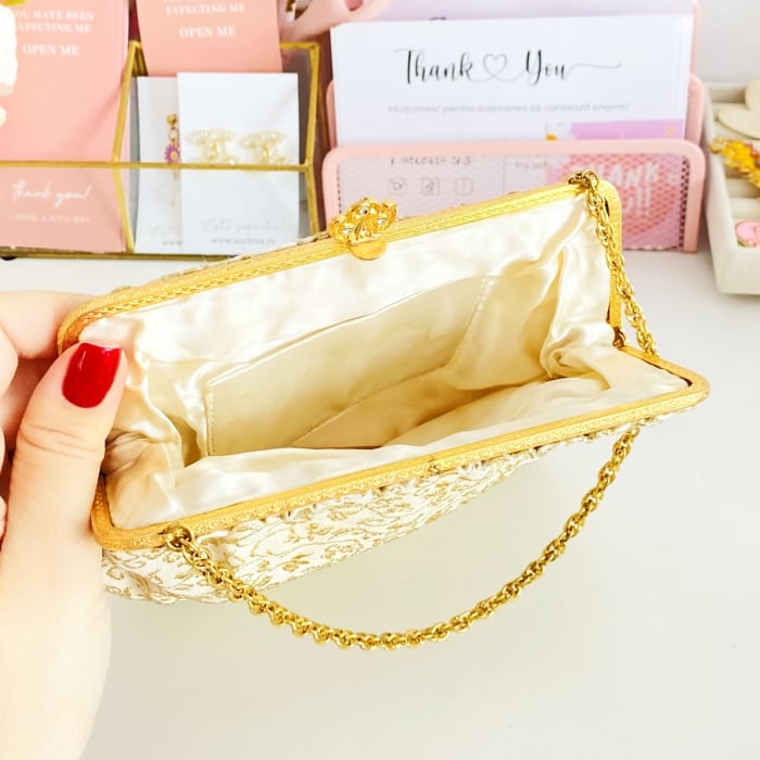 Poseta Vintage Gold Love, Genti Vintage [6]