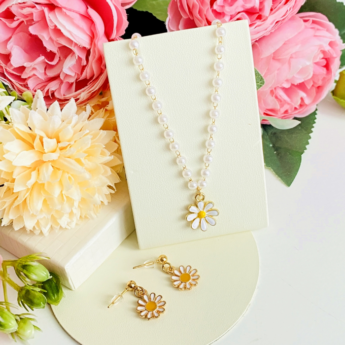 Set Colier & Cercei Margarete, Cercei Dama, Bijuterii Femei [5]