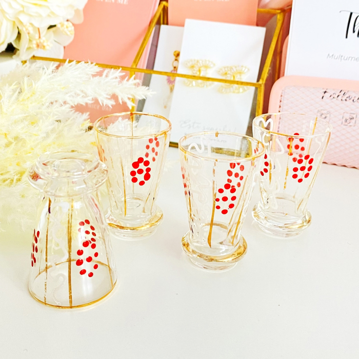 Set 4 Paharele Vintage, Sticla Vintage [3]