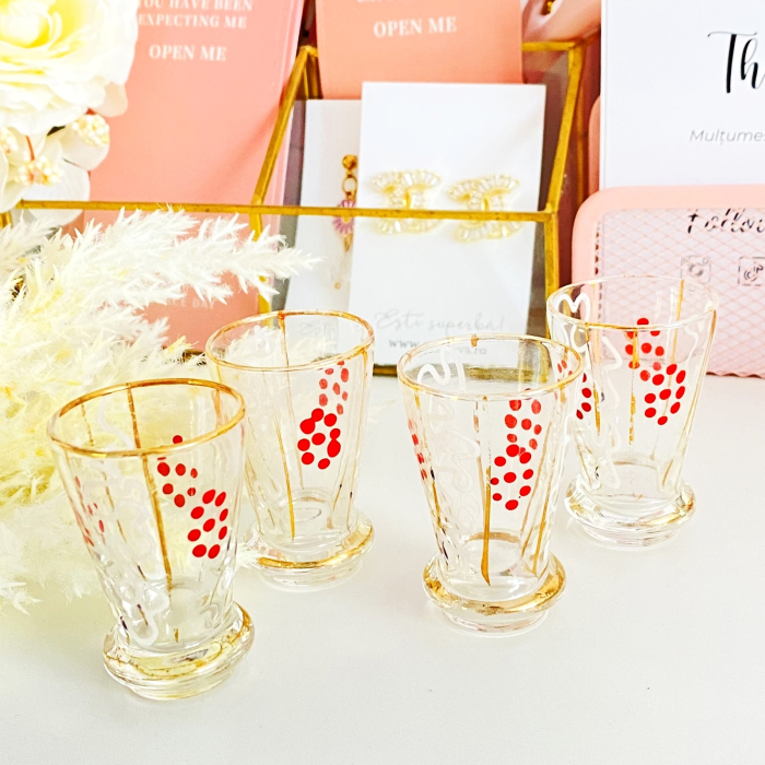 Set 4 Paharele Vintage, Sticla Vintage [1]