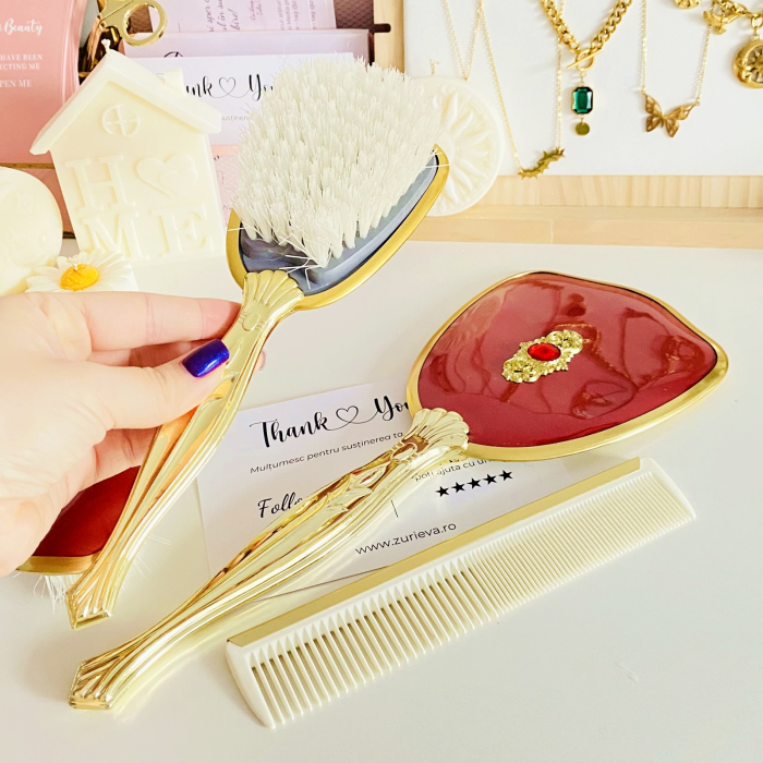 Set Vanity Vintage Rosu, Decoratiuni Vintage [4]