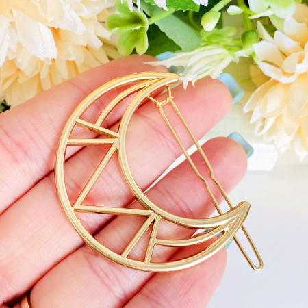 Agrafe de Par Semiluna Luna Aurie, Clama, Accesorii Par [2]