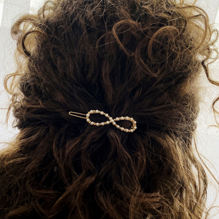 Agrafa de Par Semn Infinit, Agrafa de Par, Accesorii Par, Clama metal [2]