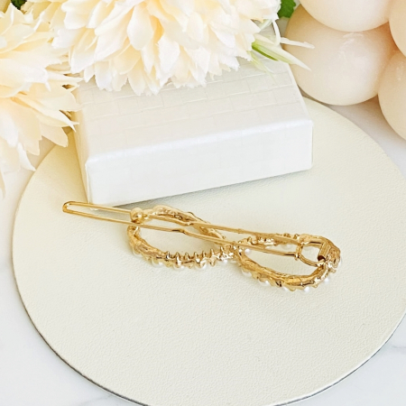 Agrafa de Par Semn Infinit, Agrafa de Par, Accesorii Par, Clama metal [4]