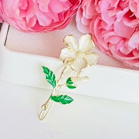 Agrafa Par Floare Aurie, Agrafa de Par, Accesorii Par, Clama metal [6]