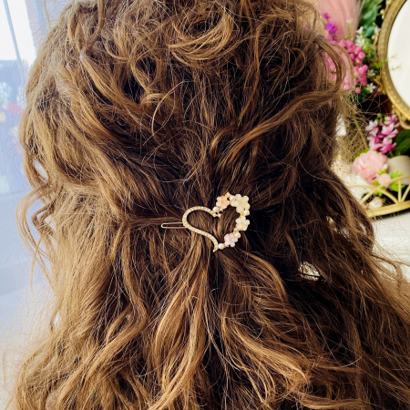 Agrafa Par Inima & Flori Colorate, Accesorii Par [1]