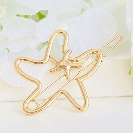 Agrafa Par Stea de Mare, Agrafa de Par, Accesorii Par, Clama metal