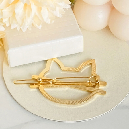 Agrafa de par Pisica Aurie, Accesorii Par [4]