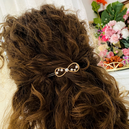 Agrafa de Par Semnul Infinitului, Agrafa de Par, Accesorii Par, Clama metal [4]