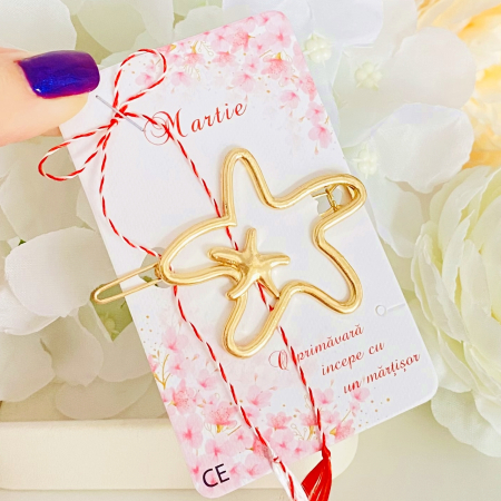 Agrafa Par Stea de Mare, Agrafa de Par, Accesorii Par, Clama metal [5]