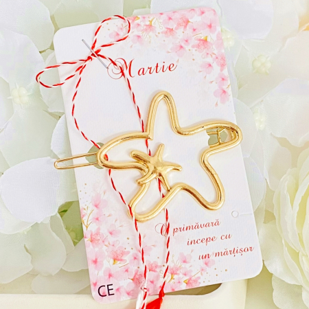 Agrafa Par Stea de Mare, Agrafa de Par, Accesorii Par, Clama metal [6]