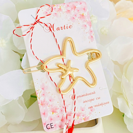 Agrafa Par Stea de Mare, Agrafa de Par, Accesorii Par, Clama metal [1]