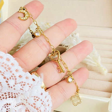 Bratara Cheia Inimii Otel Inoxidabil, Bijuterii Inox, Bratari Dama [3]