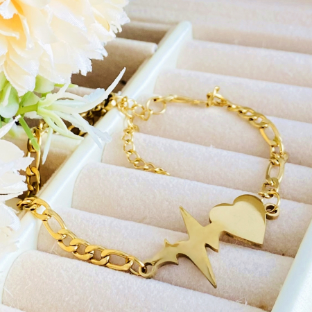 Bratara Heartbeat Otel Inoxidabil, Bijuterii Inox, Bratari Dama [3]