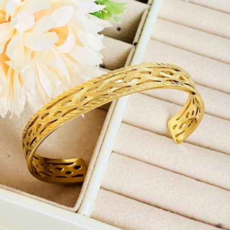 Bratara Bangle Aurie - Otel Inoxidabil, Bijuterii Inox, Bratari Dama [4]
