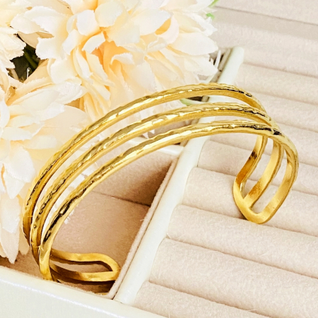 Bratara Bangle Aurie - Otel Inoxidabil, Bijuterii Inox, Bratari Dama [4]