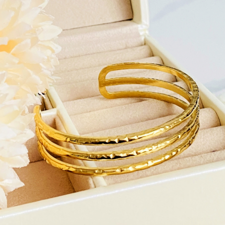 Bratara Bangle Aurie - Otel Inoxidabil, Bijuterii Inox, Bratari Dama [2]