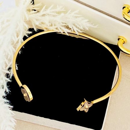 BRATARI Otel Inoxidabil - Bratara Fixa Sidef  Otel Inoxidabil, Bijuterii Inox, Bratari Dama