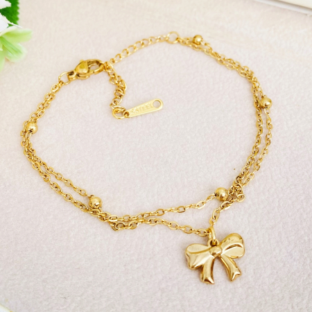 Bratara Dubla Fundita Otel Inoxidabil, Bijuterii Inox, Bratari Dama [1]