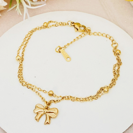 Bratara Dubla Fundita Otel Inoxidabil, Bijuterii Inox, Bratari Dama [6]