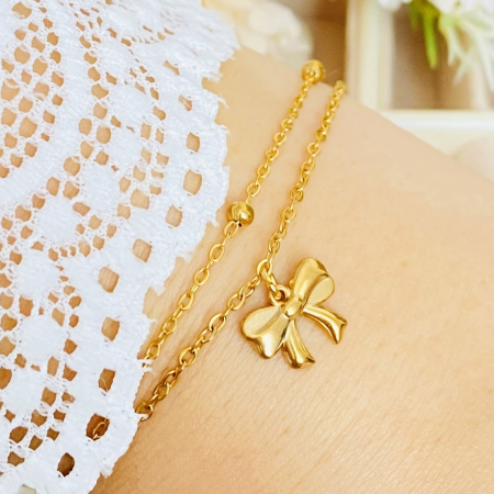 BRATARI Otel Inoxidabil - Bratara Dubla Fundita Otel Inoxidabil, Bijuterii Inox, Bratari Dama