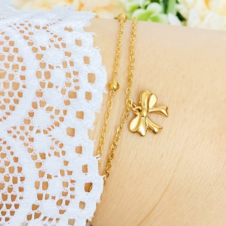 Bratara Dubla Fundita Otel Inoxidabil, Bijuterii Inox, Bratari Dama [4]