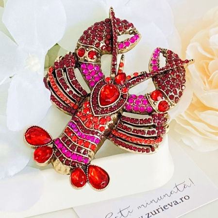 Brosa Homar Rosu, Brose Dama, Brose Elegante [1]