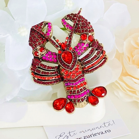 Brosa Homar Rosu, Brose Dama, Brose Elegante [3]