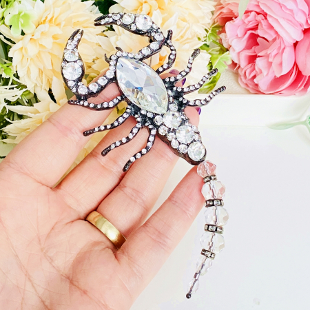 Brosa Mare Scorpion Argintiu, Brosa Dama Femei [2]