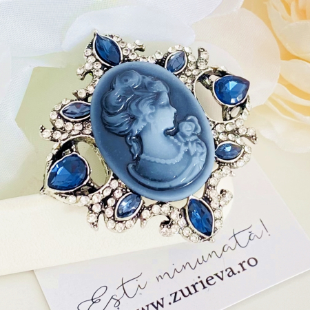Brosa Camee Albastra, Brose Dama, Brose Elegante [6]