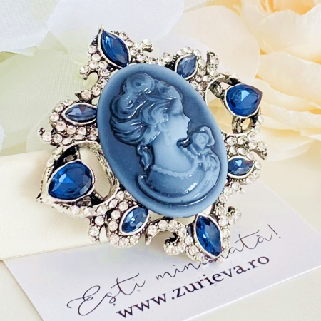 Brosa Camee Albastra, Brose Dama, Brose Elegante [5]