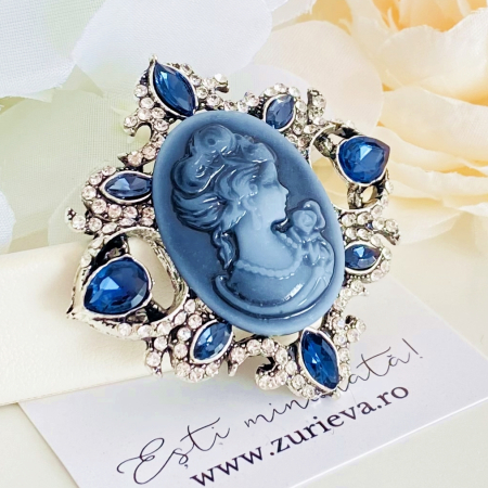 Brosa Camee Albastra, Brose Dama, Brose Elegante [4]