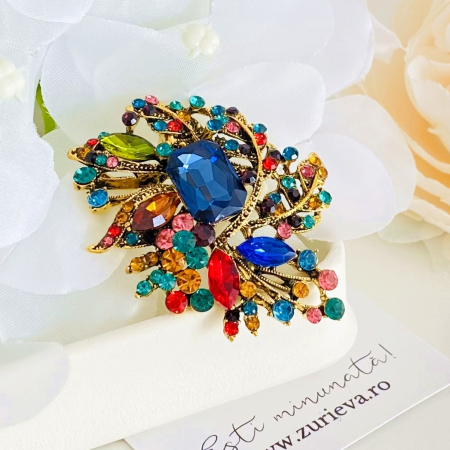 Brosa Cristale Colorate, Brose Dama, Brose Elegante [3]