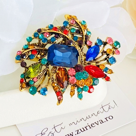 Brosa Cristale Colorate, Brose Dama, Brose Elegante [5]