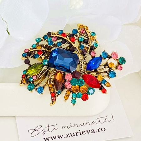 Brosa Cristale Colorate, Brose Dama, Brose Elegante [1]