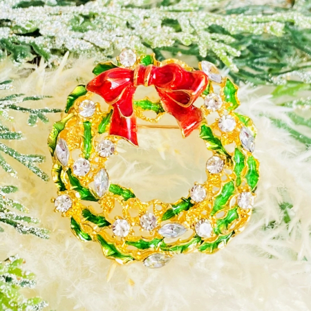 Brosa Ghirlanda Craciun, Brosa Statement, Brose Femei [4]