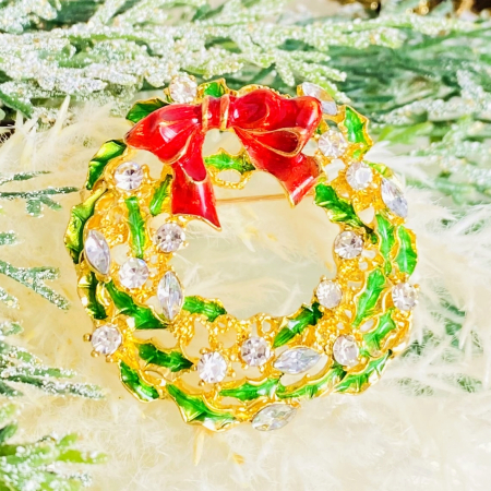 Brosa Ghirlanda Craciun, Brosa Statement, Brose Femei [3]