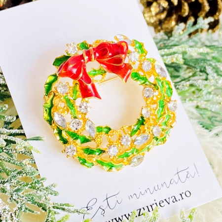 Brosa Ghirlanda Craciun, Brosa Statement, Brose Femei [2]