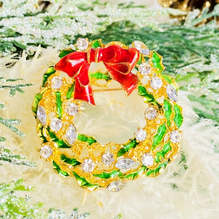 Brosa Ghirlanda Craciun, Brosa Statement, Brose Femei [1]