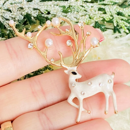 Brosa Ren Alb, Brosa Statement, Brose Femei [6]