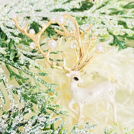 Brosa Ren Alb, Brosa Statement, Brose Femei [4]