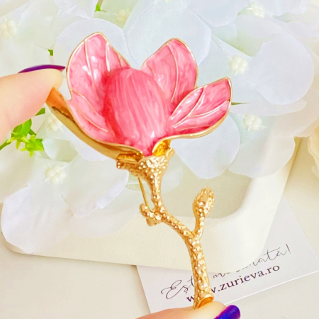 Brosa Magnolie Roz, Brose Dama, Brose Elegante [4]